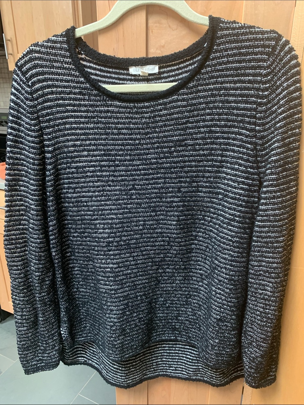 Black & White Striped Knit Sweater